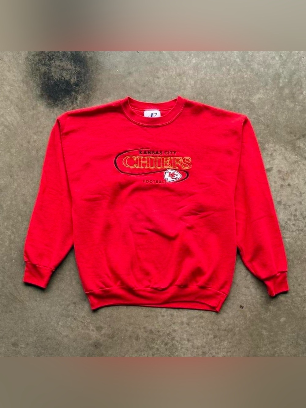 Vintage 90s Kansas City Chiefs Crewneck Sweatshirt Logo Athletic Mens XL NFL